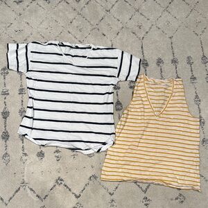 Two Madewell shirts